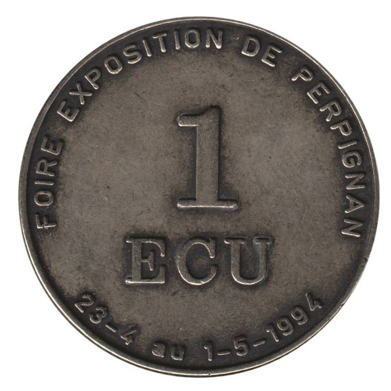 PERPIGNAN - 1 ecu des villes - 1994 - Etat : SUP PERPIGNAN - 1 ecu des villes - 1994 - Etat : SUP