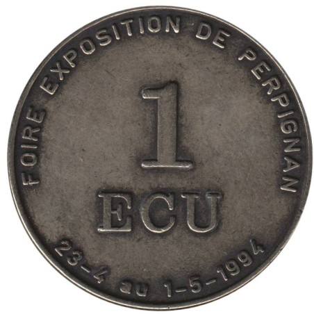 PERPIGNAN - 1 ecu des villes - 1994 - Etat : SUP PERPIGNAN - 1 ecu des villes - 1994 - Etat : SUP