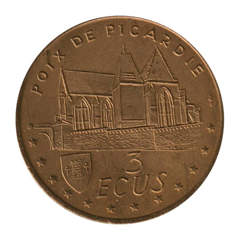 POIX DE PICARDIE - 3 ecu des villes - 1995 - Etat : SUP POIX DE PICARDIE - 3 ecu des villes - 1995 - Etat : SUP