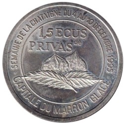 PRIVAS - 1,5 ecu des villes - 1995 - Etat : SPL