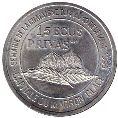 PRIVAS - 1,5 ecu des villes - 1995 - Etat : SPL PRIVAS - 1,5 ecu des villes - 1995 - Etat : SPL