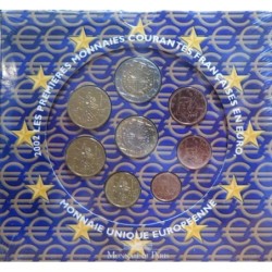 France - Coffret BU - 2002 - 1 cent à 2 euros
