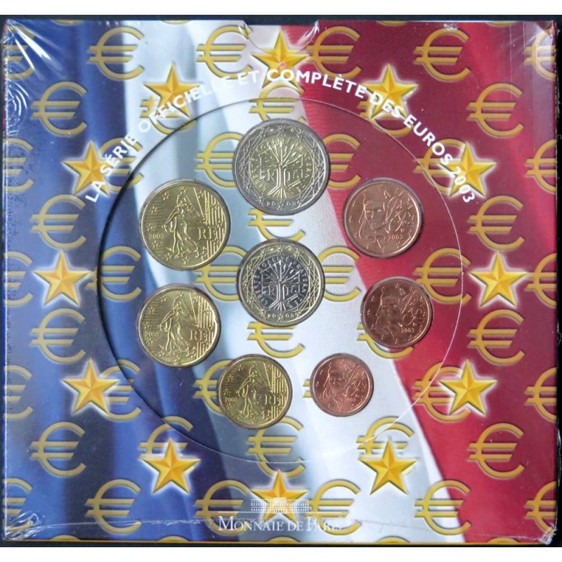 France - Coffret BU - 2003 - 1 cent à 2 euros