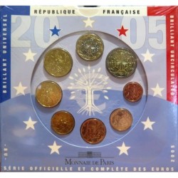 France - Coffret BU - 2005 - 1 cent à 2 euros
