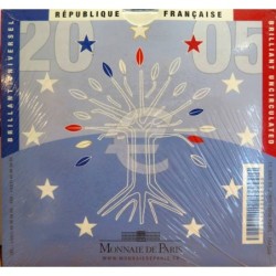 France - Coffret BU - 2005 - 1 cent à 2 euros