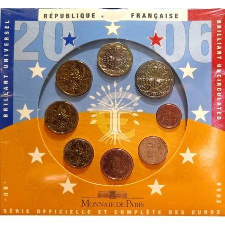 FRANCE - Coffret BU - 2006 - 1 cent à 2 euros FRANCE - Coffret BU - 2006 - 1 cent à 2 euros