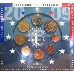 France - Coffret BU - 2009 - 1 cent à 2 euros