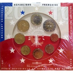 France - Coffret BU - 2010 - 1 cent à 2 euros