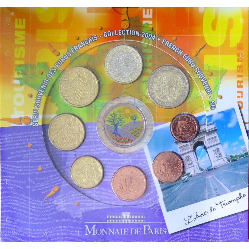 France - Coffret BU - 2004 - 1 cent à 2 euros - Souvenir La Provence