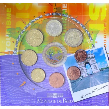 FRANCE - Coffret BU - 2004 - 1 cent à 2 euros - Souvenir La Provence