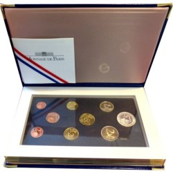 France - Coffret BE - 2004 - 1 cent à 2 euros + 5 euros Panthéon