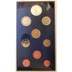 France - Coffret BE - 2004 - 1 cent à 2 euros + 5 euros Panthéon
