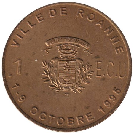 ROANNE - 1 ecu des villes - 1995 - Etat : SUP