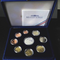 France - Coffret BE - 2007 - 1 cent à 2 euros + 15 euros Panthéon