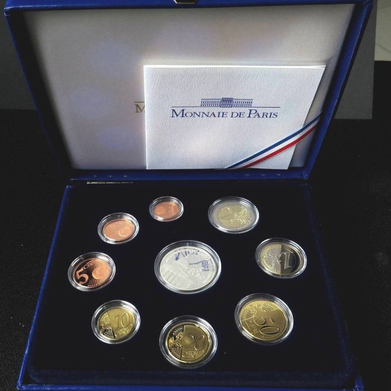 France - Coffret BE - 2007 - 1 cent à 2 euros + 15 euros Panthéon