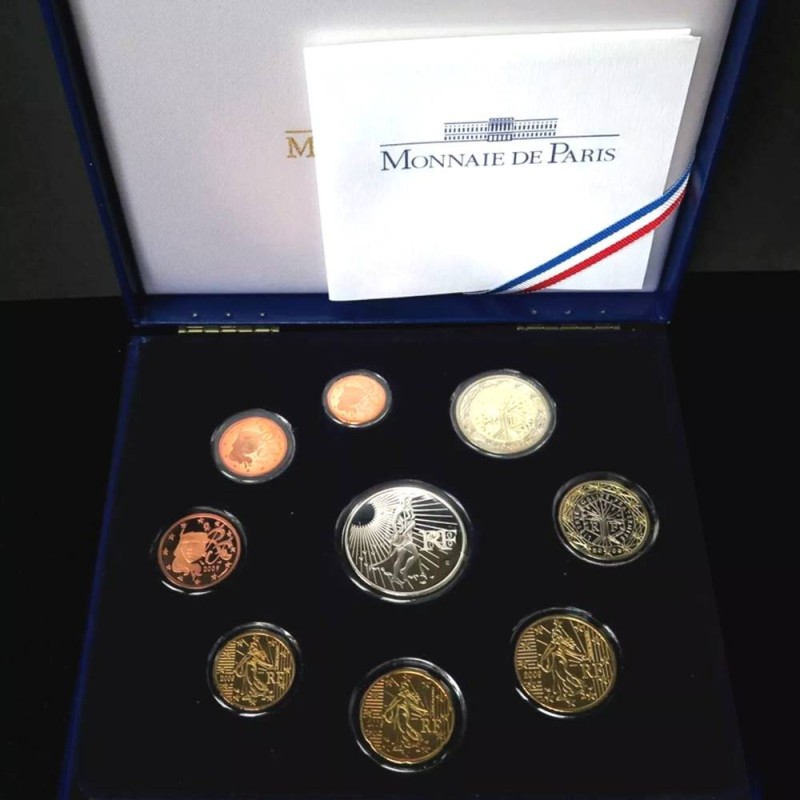 France - Coffret BE - 2009 - 1 cent à 2 euros + 15 euros Marianne