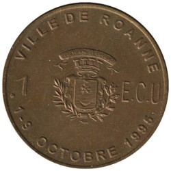 ROANNE - 1 ecu des villes - 1995 - Etat : SUP