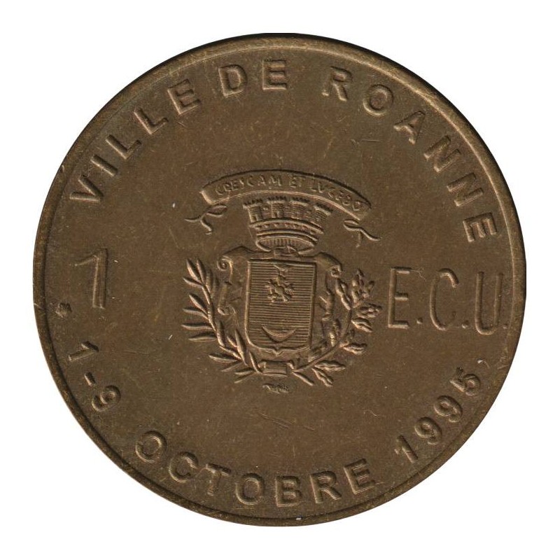 ROANNE - 1 ecu des villes - 1995 - Etat : SUP ROANNE - 1 ecu des villes - 1995 - Etat : SUP