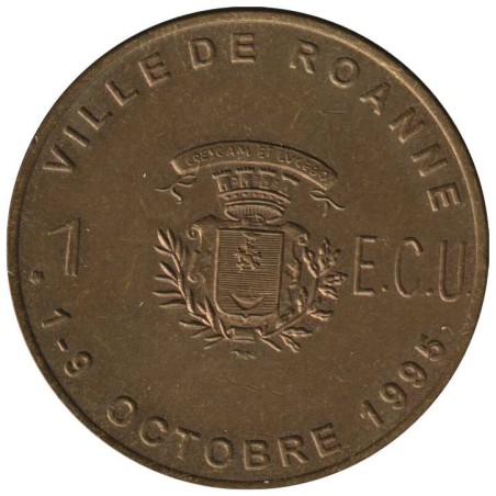 ROANNE - 1 ecu des villes - 1995 - Etat : SUP ROANNE - 1 ecu des villes - 1995 - Etat : SUP