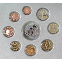 France - Coffret BE - 2014 - 1 cent à 2 euros + 10 euros Coq