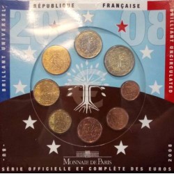 France - Coffret BU - 2008 - 1 cent à 2 euros