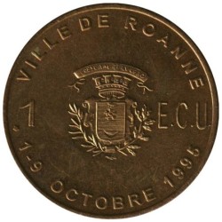 ROANNE - 1 ecu des villes - 1995 - Etat : SUP