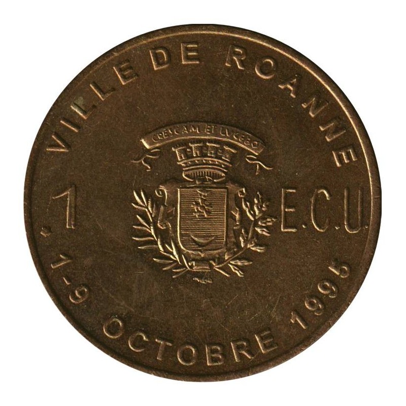 ROANNE - 1 ecu des villes - 1995 - Etat : SUP ROANNE - 1 ecu des villes - 1995 - Etat : SUP