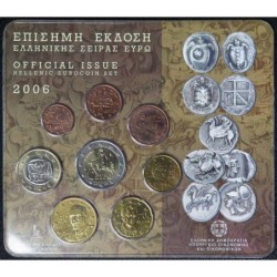 Grèce - Plaquette BU - 2006 - 1 cent à 2 euros