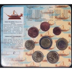 Grèce - Plaquette BU - 2009 - 1 cent à 2 euros