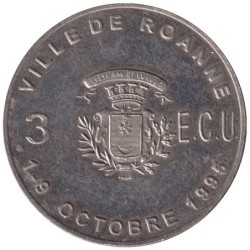 ROANNE - 3 ecu des villes - 1995 - Etat : SUP