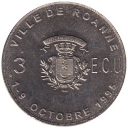 ROANNE - 3 ecu des villes - 1995 - Etat : SUP