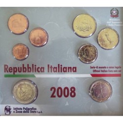 Italie - Coffret BU - 2008 - 1 cent à 2 euros