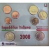 Italie - Coffret BU - 2008 - 1 cent à 2 euros