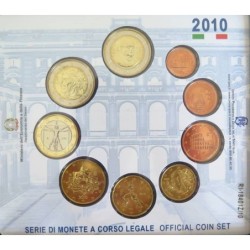 Italie - Coffret BU - 2010 - 1 cent à 2 euros + 2 euros commémo.