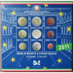 Italie - Coffret BU - 2011 - 1 cent à 2 euros + 2 euros commémo.
