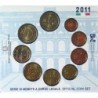 Italie - Coffret BU - 2011 - 1 cent à 2 euros + 2 euros commémo.