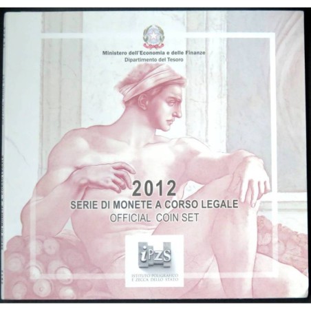 ITALIE - Coffret BU - 2012 - 1 cent à 2 euros + 2 euros commémo. + 5 euros