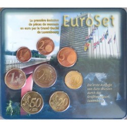 Luxembourg - Plaquette BU - 2002 - 1 cent à 2 euros