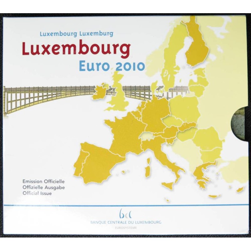 Luxembourg - Coffret BU - 2010 - 1 cent à 2 euros + 2 euros commémo.