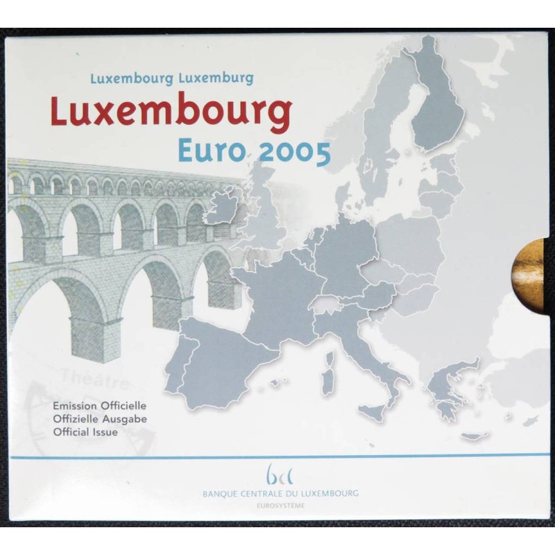 Luxembourg - Coffret BU - 2005 - 1 cent à 2 euros + 2 euros commémo.