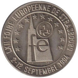 STRASBOURG - 1 ecu des villes - 1994 - Etat : SPL