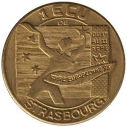 STRASBOURG - 1 ecu des villes - 1995 - Etat : SUP