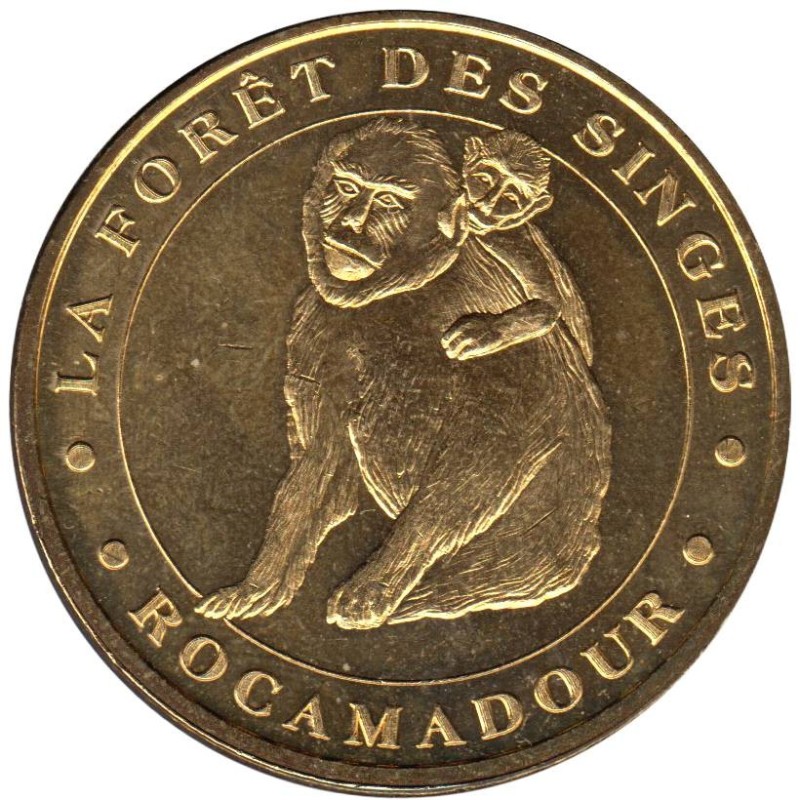 46-0145 - Rocamadour Forêt Singes Face cerclée - 2005