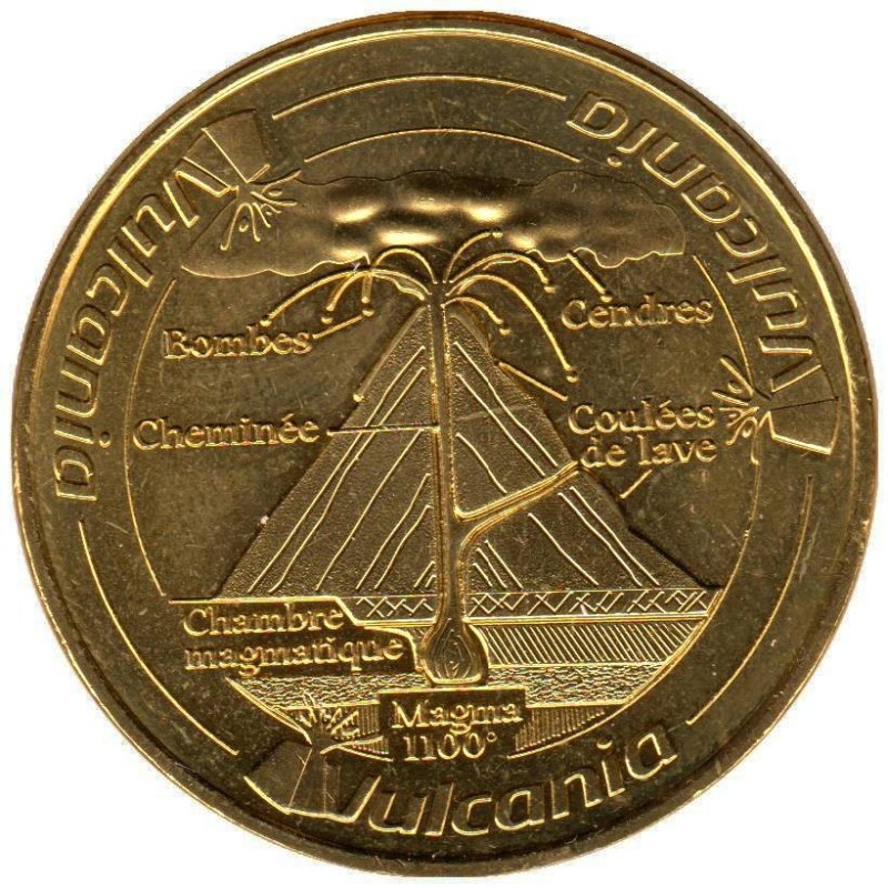 63-2136 - Vulcania - Logo et volcan en coupe - 2015