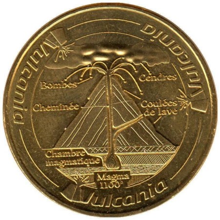 63-2136 - Vulcania - Logo et volcan en coupe - 2015 63-2136 - Vulcania - Logo et volcan en coupe - 2015