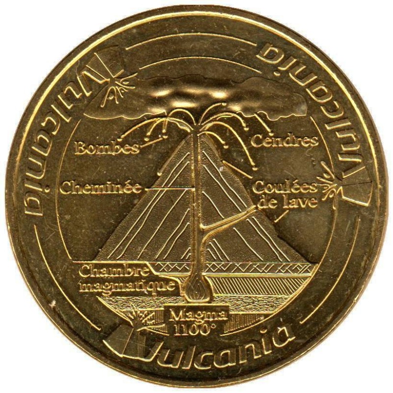 63-2136 - Vulcania - Logo et volcan en coupe - 2015