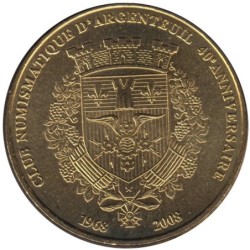 95-0690 - Club Numismatique d'Argenteuil - 40e anniversaire - Le blason - 2008