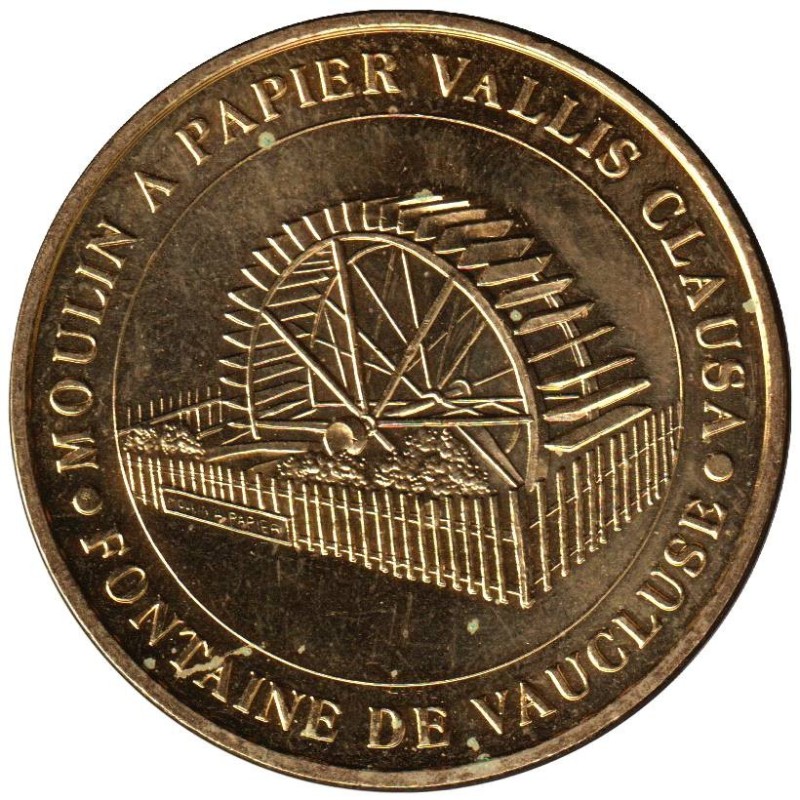 84-0321 - Moulin à papier Vallis Clausa La roue - 2008 84-0321 - Moulin à papier Vallis Clausa La roue - 2008
