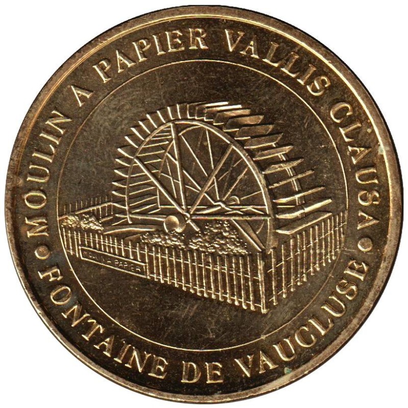 84-0321 - Moulin à papier Vallis Clausa La roue - 2008 84-0321 - Moulin à papier Vallis Clausa La roue - 2008