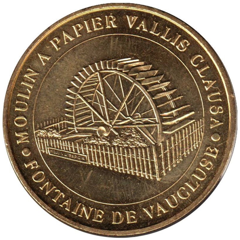 84-0321 - Moulin à papier Vallis Clausa La roue - 2008 84-0321 - Moulin à papier Vallis Clausa La roue - 2008